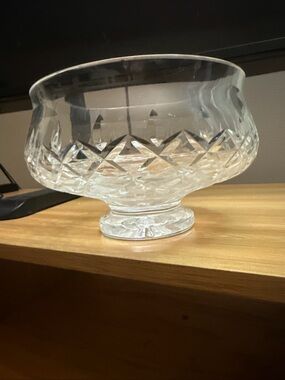 Heavy glass bowl. Beautiful. No chips or scratches.